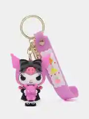 Аметистовый брелок на ключи, рюкзак или сумку Hello kitty, Kuromi, Sanrio