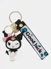 Белый брелок на ключи, рюкзак или сумку Hello kitty, Kuromi, Sanrio