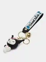Белый брелок на ключи, рюкзак или сумку Hello kitty, Kuromi, Sanrio