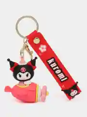 Красный брелок на ключи, рюкзак или сумку Hello kitty, Kuromi, Sanrio