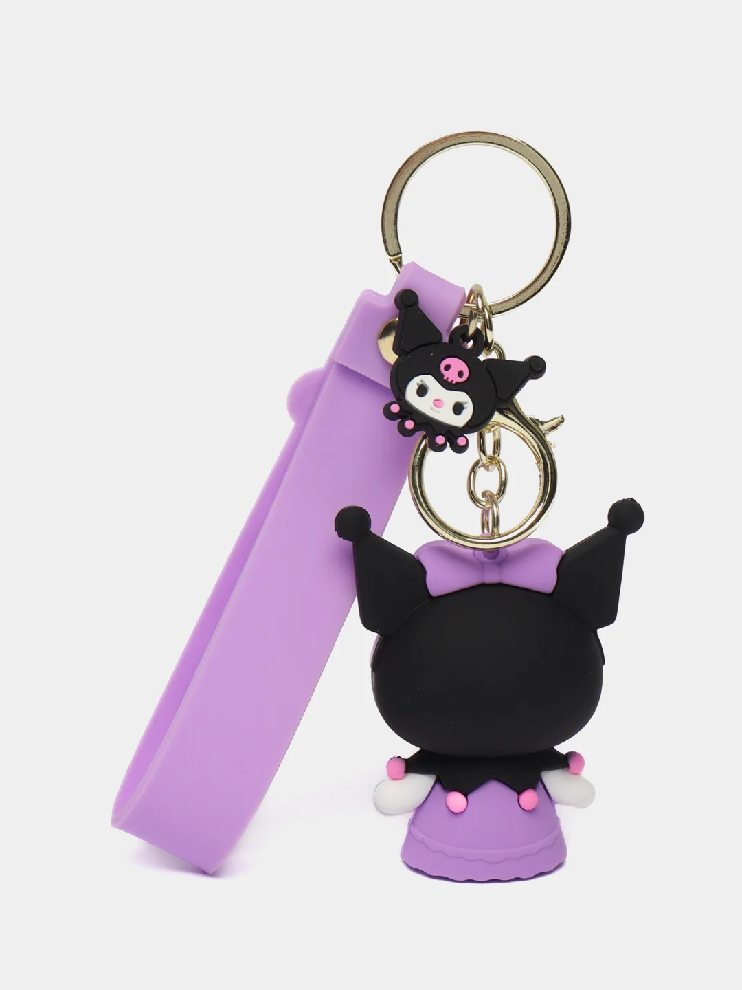Лавандовый брелок на ключи, рюкзак или сумку Hello kitty, Kuromi, Sanrio