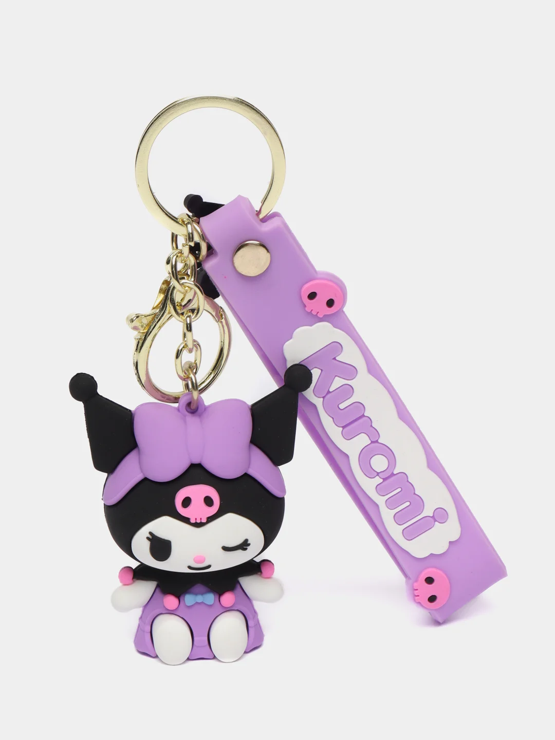 Лавандовый брелок на ключи, рюкзак или сумку Hello kitty, Kuromi, Sanrio
