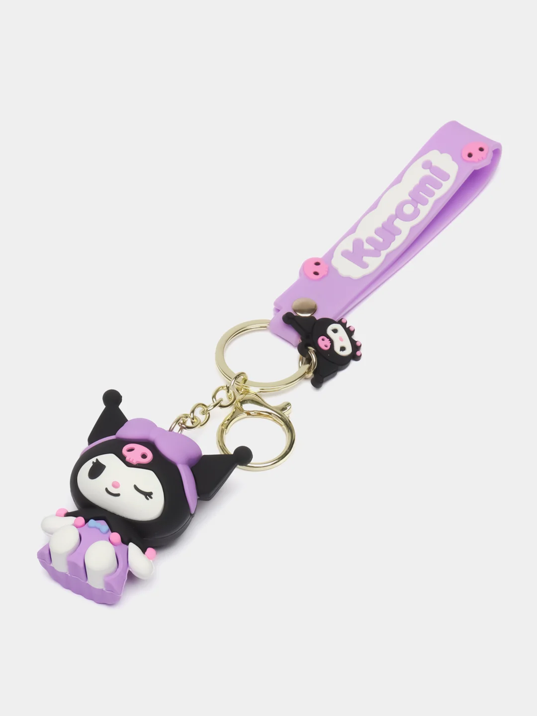 Лавандовый брелок на ключи, рюкзак или сумку Hello kitty, Kuromi, Sanrio