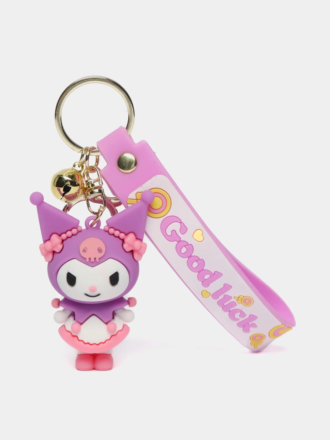 Пастельно-коралловый брелок на ключи, рюкзак или сумку Hello kitty, Kuromi, Sanrio