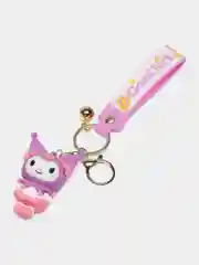 Пастельно-коралловый брелок на ключи, рюкзак или сумку Hello kitty, Kuromi, Sanrio
