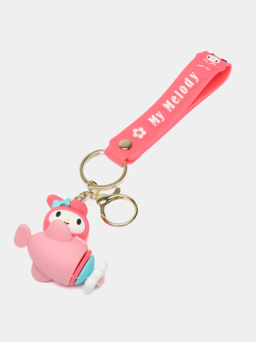 Пудровый брелок на ключи, рюкзак или сумку Hello kitty, Kuromi, Sanrio