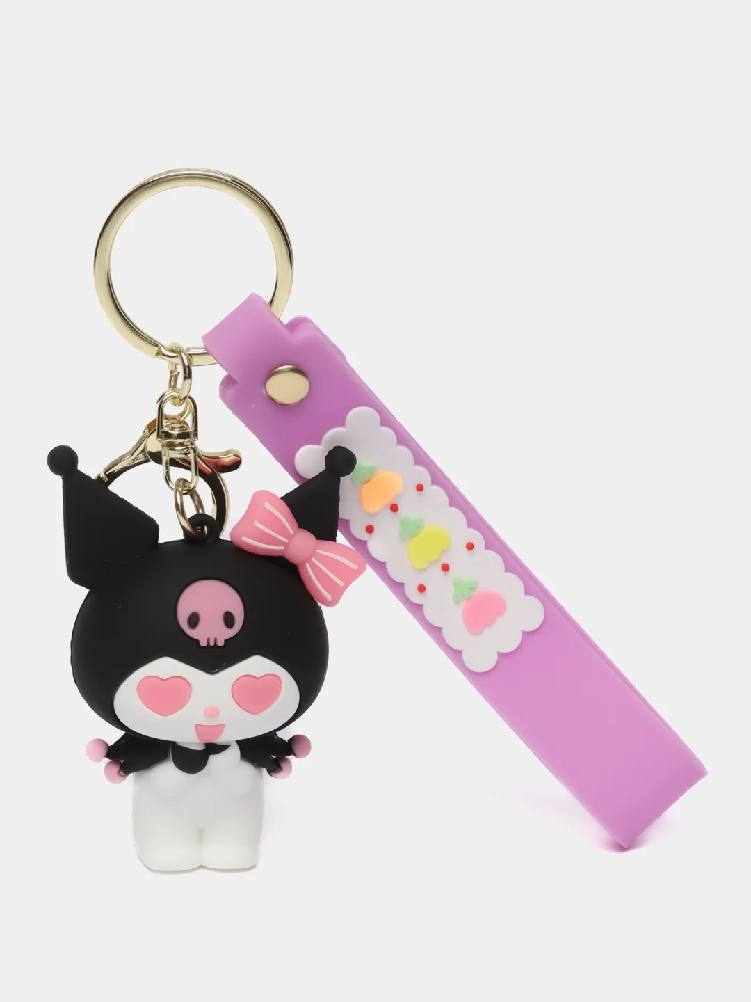 Пурпурный брелок на ключи, рюкзак или сумку Hello kitty, Kuromi, Sanrio