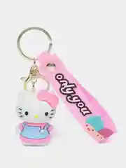 Тёмно-розовый брелок на ключи, рюкзак или сумку Hello kitty, Kuromi, Sanrio