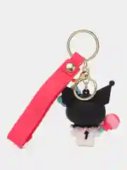 Черный брелок на ключи, рюкзак или сумку Hello kitty, Kuromi, Sanrio