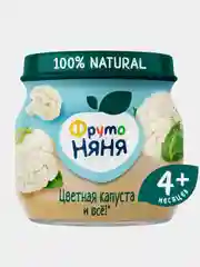 Пюре овощное ФрутоНяня, цветная капуста, с 4 месяцев, 12 штук по 80 г