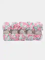 Пряжа Alize Puffy Fine Color, 100г, 14,5м, 100% микрополиэстер, 6377 секционный, 5 штук