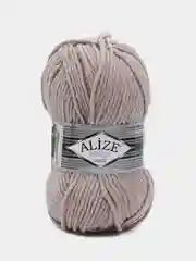 Пряжа Alize Superlana maxi, 100 г, 100 м, 75% акрил, 25% шерсть, ТУ 652 пепельный, 5 штук