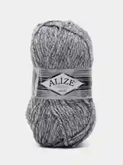 Пряжа Alize Superlana maxi 100гр, 100м, 75% акрил, 25%шерсть, ТУ 801 серый жаспе, 5 штук