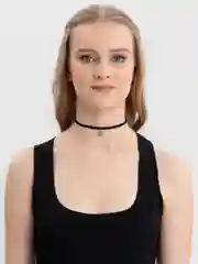 Серебряный чокер на шею