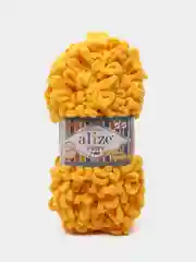 Пряжа Alize 'Puffy Fine' 100г 14м (100% микрополиэстер) 82 желтый, (5 шт)