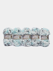 Пряжа Alize Puffy Fine Color, 100г, 14,5м, 100% микрополиэстер, 5939 секционный, 5 штук