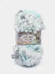 Пряжа Alize Puffy Fine Color, 100г, 14,5м, 100% микрополиэстер, 5939 секционный, 5 штук