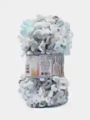 Пряжа Alize Puffy Fine Color, 100г, 14,5м, 100% микрополиэстер, 5939 секционный, 5 штук