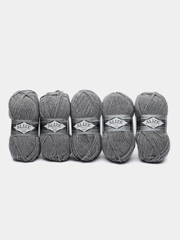 Пряжа Alize Superlana maxi, 100 г, 100 м, 75% акрил, 25%шерсть, ТУ 21 серый меланж