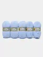 Пряжа Alize Softy Plus, 100г, 120м, 100% микрополиэстер, 183 светло-голубой, 5 штук