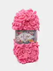 Пряжа Alize 'Puffy Fine' 100г 14м (100% микрополиэстер) 121 леденец, (5 шт)
