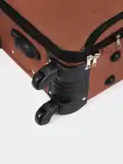 Карамельный чемодан дорожный тканевый на колесиках, размеры S, M, L, с кодовым замком
