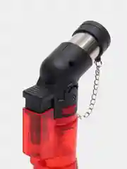 Красный турбо зажигалка газовая, зажигалка для газовой плиты, заправляемая