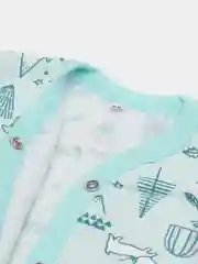 Мятный комбинезон для малыша с начёсом Рекантино