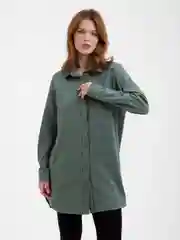 Зелёный хаки рубашка туника женская, Lilians
