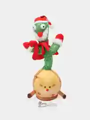 Бирюзовый музыкальная танцующая игрушка Кактус, повторюшка (поющий, повторяющий слова)