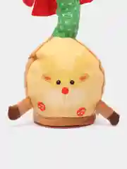 Бирюзовый музыкальная танцующая игрушка Кактус, повторюшка (поющий, повторяющий слова)