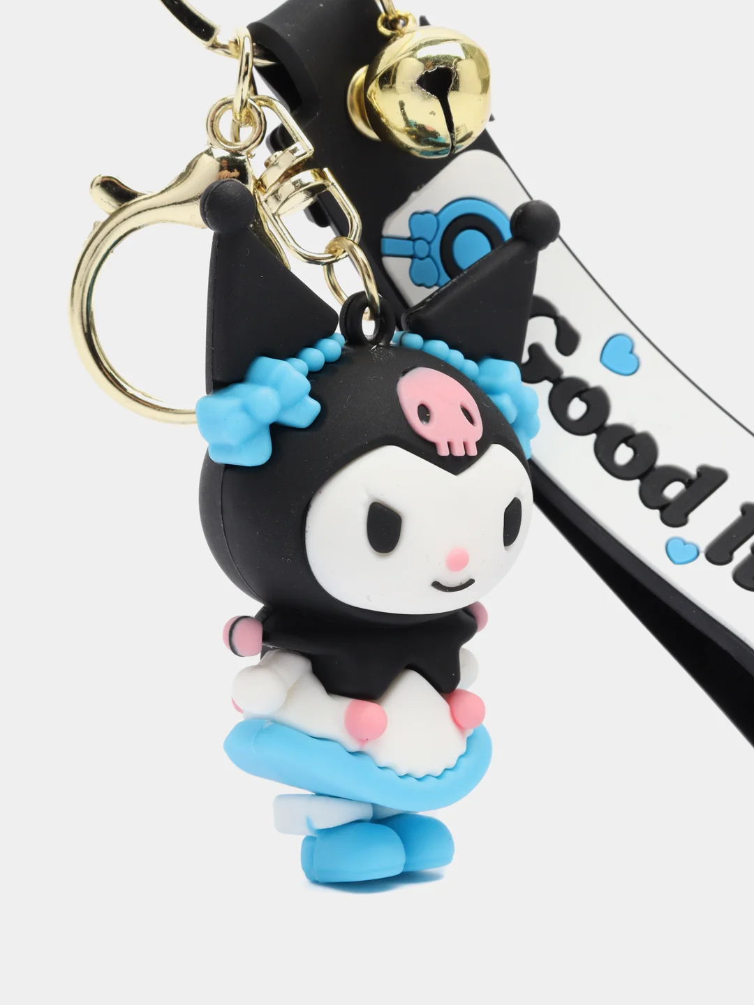 Голубой брелок на ключи, рюкзак или сумку Hello kitty, Kuromi, Sanrio