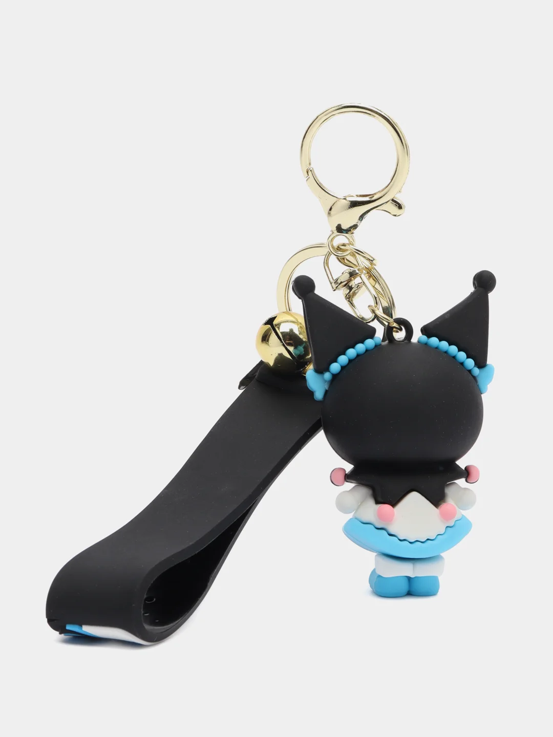 Голубой брелок на ключи, рюкзак или сумку Hello kitty, Kuromi, Sanrio