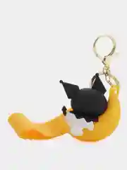 Желтый брелок на ключи, рюкзак или сумку Hello kitty, Kuromi, Sanrio