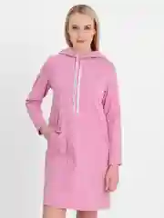 Конфетный платье женское трикотажноое, худи