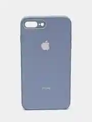 Небесно-голубой чехол для iPhone 7 plus, iPhone 8 plus, со стеклянной панелью и защитой камеры