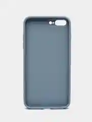 Небесно-голубой чехол для iPhone 7 plus, iPhone 8 plus, со стеклянной панелью и защитой камеры