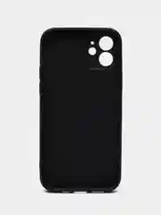 Черный чехол для iPhone 12, со стеклянной панелью и защитой камеры
