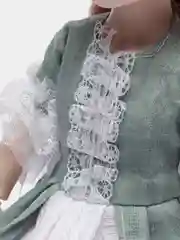 Зеленый кукла большая, шарнирная