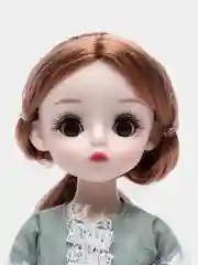 Зеленый кукла большая, шарнирная