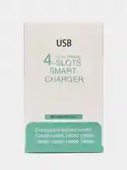 Белый зарядное устройство USB для аккумуляторных батареек 18650