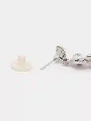 Серьги серебристые 5 см