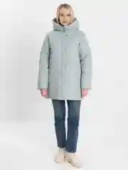 Серый металлик куртка женская