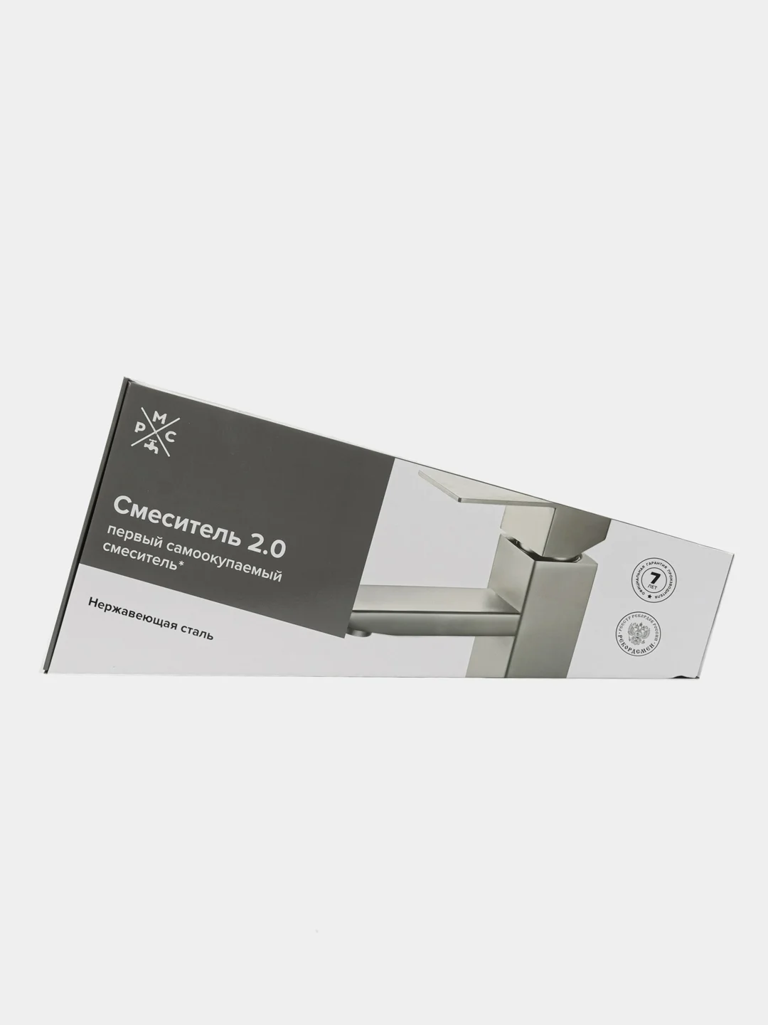 Душевая стойка со смесителем РМС SUS124BL-009DK нержавеющая сталь