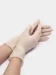 Белый перчатки хозяйственные, латексные, белые, размер S