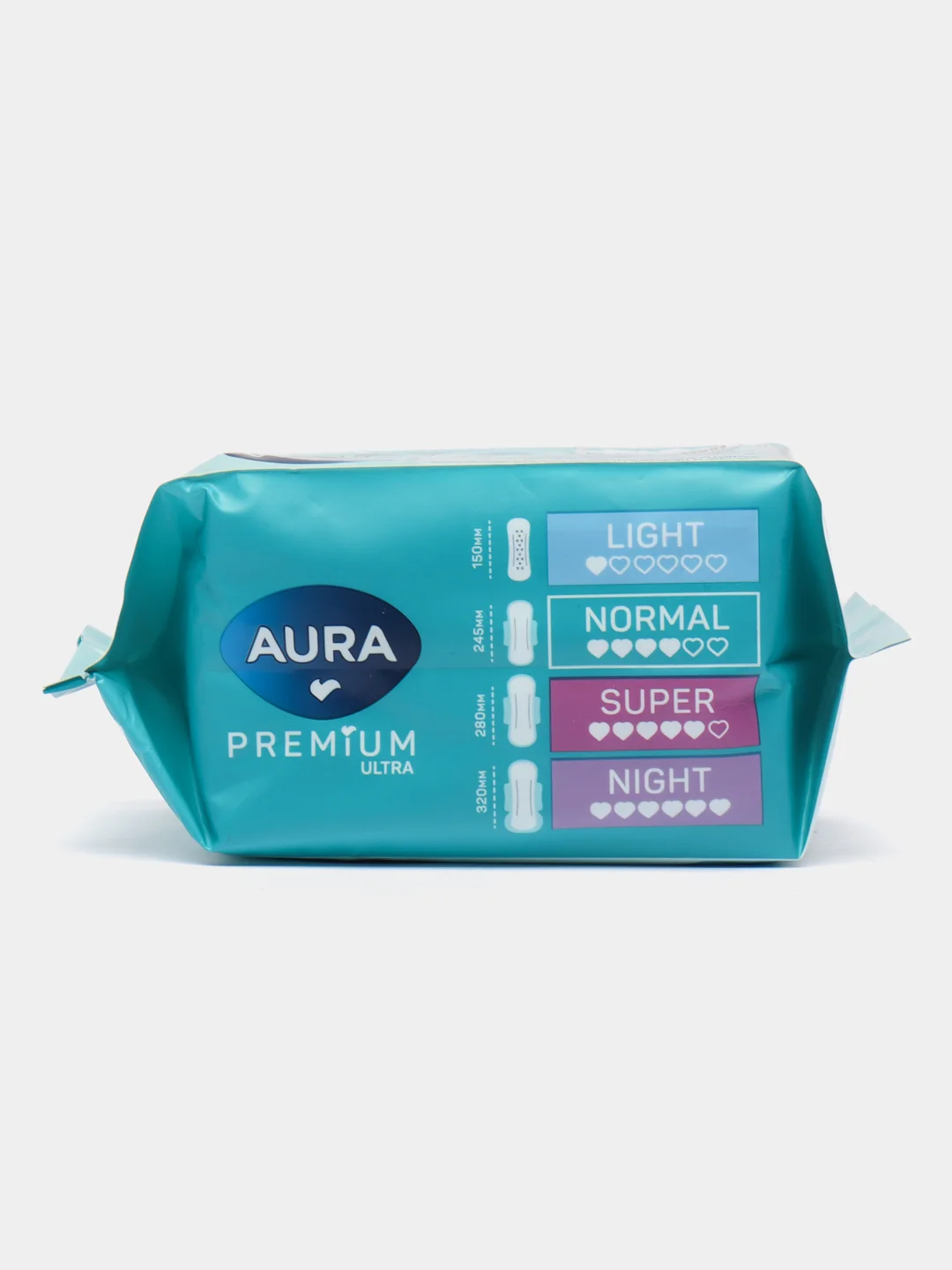 Голубой прокладки женские гигиенические Night, Normal, Light, Super AURA PREMIUM ULTRA