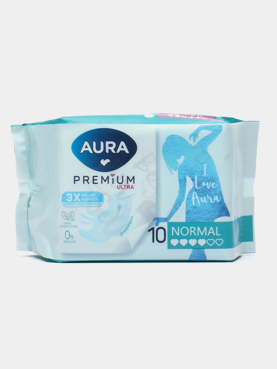 Голубой прокладки женские гигиенические Night, Normal, Light, Super AURA PREMIUM ULTRA