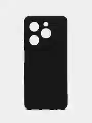 Черный чехол Infinix Hot 40i, Smart 8, Spark 20 силиконовый, цветной, матовый