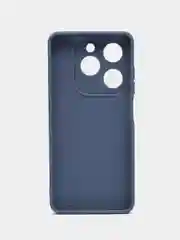 Светло-синий чехол Infinix Hot 40i, Smart 8, Spark 20 силиконовый, цветной, матовый