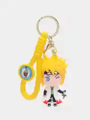 Желтый брелок на ключи, рюкзак или сумку Naruto, anime demon slayer